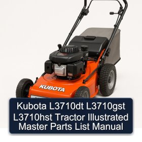Kubota L3710dt L3710gst L3710hst Tractor Illustrated Master Parts List Manual