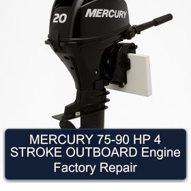 MERCURY 75-90 HP 4 STROKE OUTBOARD Engine Factory Repair