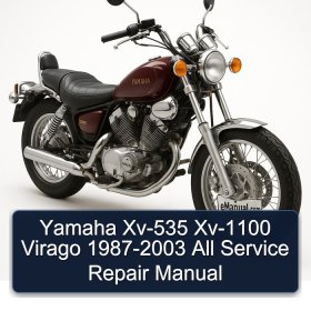 Yamaha Xv-535 Xv-1100 Virago 1987-2003 All Manual de servicio y reparación