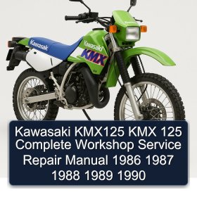 Kawasaki KMX125 KMX 125 Complete Workshop Service Repair Manual 1986 1987 1988 1989 1990