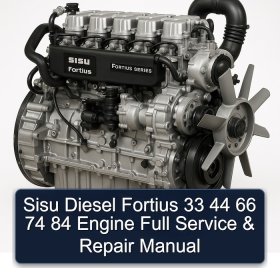 Sisu Diesel Fortius 33 44 66 74 84 Engine Full Service & Repair Manual