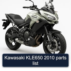Kawasaki KLE650 2010 parts list
