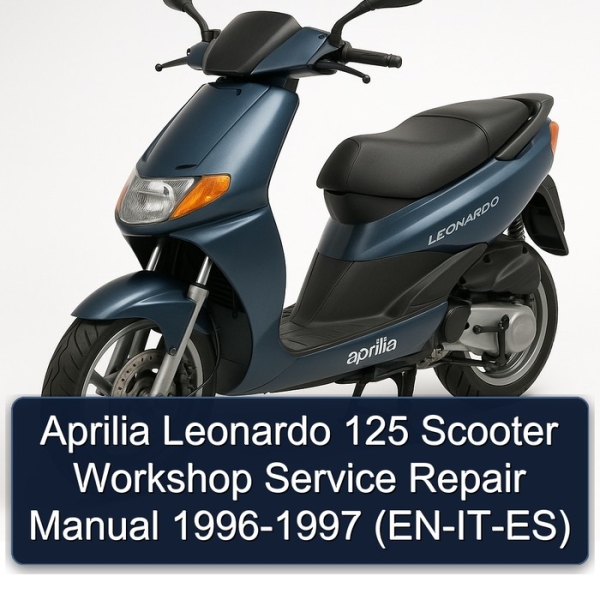Aprilia Leonardo 125 Scooter Workshop Service Repair Manual 1996-1997 (EN-IT-ES)