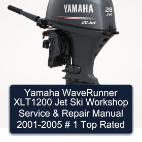 Yamaha WaveRunner XLT1200 Jet Ski Workshop Service & Repair Manual 2001-2005 # 1 Top Rated