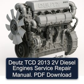 Deutz TCD 2013 2V Diesel Engines Service Repair Manual. PDF Download