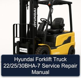 Hyundai Forklift Truck 22/25/30BHA-7 Service Repair Manual