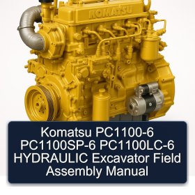 Komatsu PC1100-6 PC1100SP-6 PC1100LC-6 HYDRAULIC Excavator Field Assembly Manual