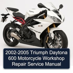 2002-2005 Triumph Daytona 600 Motorcycle Workshop Repair Service Manual