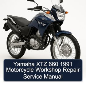 Yamaha XTZ 660 1991 Motorcycle Workshop Repair Service Manual