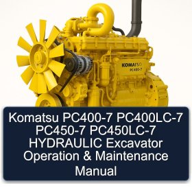 Komatsu PC400-7 PC400LC-7 PC450-7 PC450LC-7 HYDRAULIC Excavator Operation & Maintenance Manual