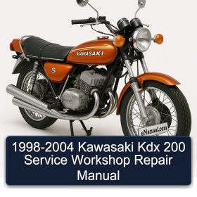 1998-2004 Kawasaki Kdx 200 Service Workshop Repair Manual