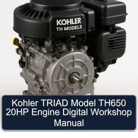 Kohler TRIAD Model TH650 20HP Engine Digital Workshop Manual
