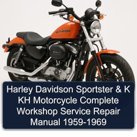 Harley Davidson Sportster & K KH Motorcycle Complete Workshop Service Repair Manual 1959-1969