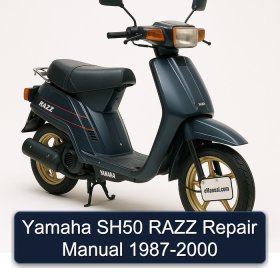 Yamaha SH50 RAZZ Repair Manual 1987-2000
