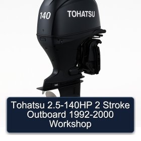 Tohatsu 2.5-140HP 2 Stroke Outboard 1992-2000 Workshop
