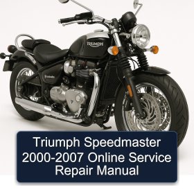 Triumph Speedmaster 2000-2007 Online Service Repair Manual