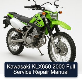 Kawasaki KLX650 2000 Full Service Repair Manual