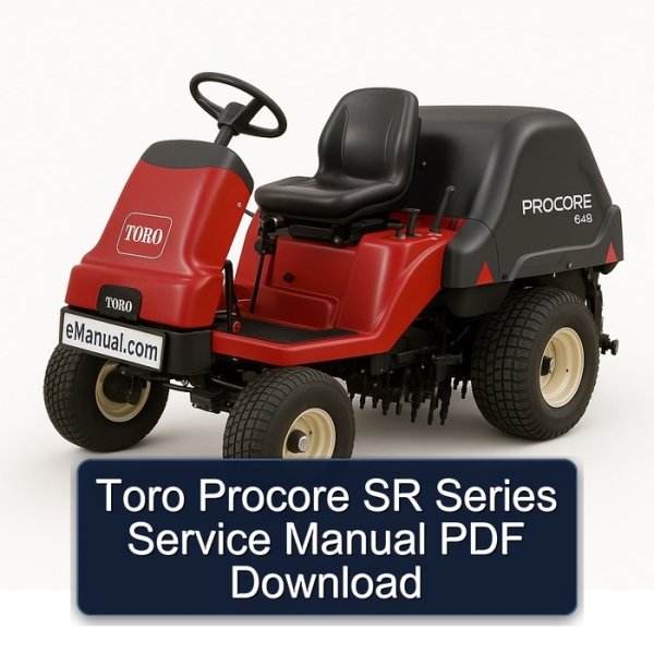Toro Procore SR Series Service Manual PDF Download