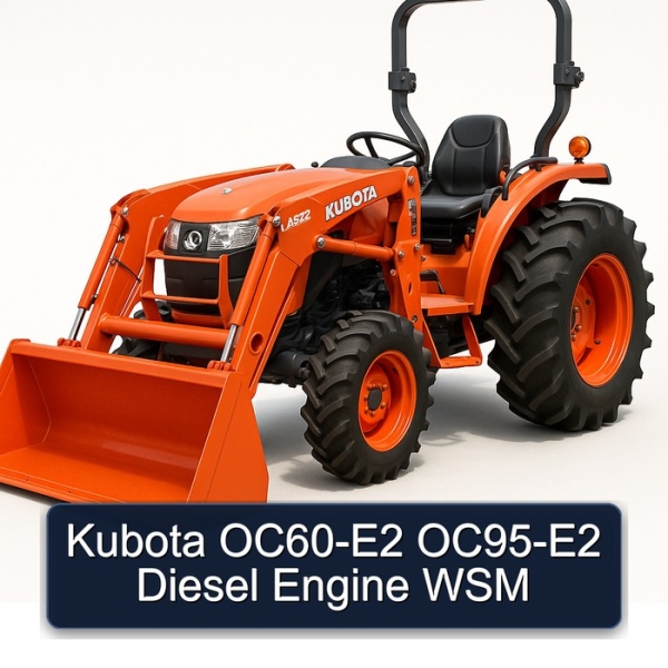 Kubota OC60-E2 OC95-E2 Diesel Engine WSM