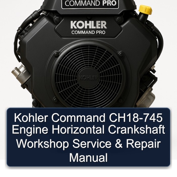 Kohler Command CH18-745 Engine Horizontal Crankshaft Workshop Service & Repair Manual