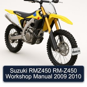 Suzuki RMZ450 RM-Z450 Workshop Manual 2009 2010