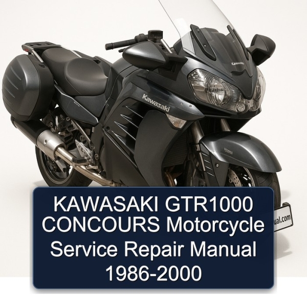KAWASAKI GTR1000 CONCOURS Motorcycle Service Repair Manual 1986-2000