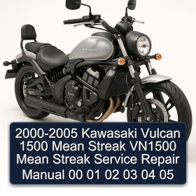 2000-2005 Kawasaki Vulcan 1500 Mean Streak VN1500 Mean Streak Service Repair Manual 00 01 02 03 04 05