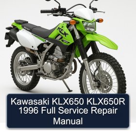 Kawasaki KLX650 KLX650R 1996 Full Service Repair Manual