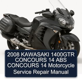 2008 KAWASAKI 1400GTR CONCOURS 14 ABS CONCOURS 14 Motorcycle Service Repair Manual