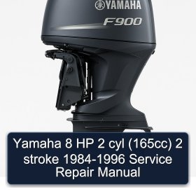 Yamaha 8 HP 2 cyl (165cc) 2 stroke 1984-1996 Service Repair Manual