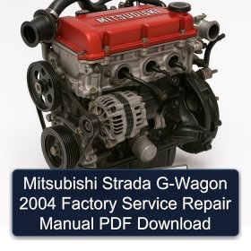 Mitsubishi Strada G-Wagon 2004 Factory Service Repair Manual PDF Download