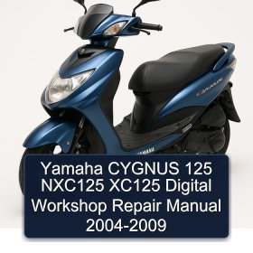 Yamaha CYGNUS 125 NXC125 XC125 Digital Workshop Repair Manual 2004-2009