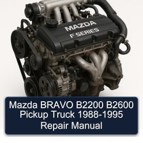 Mazda BRAVO B2200 B2600 Pickup Truck 1988-1995 Repair Manual