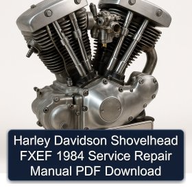Harley Davidson Shovelhead FXEF 1984 Service Repair Manual PDF Download