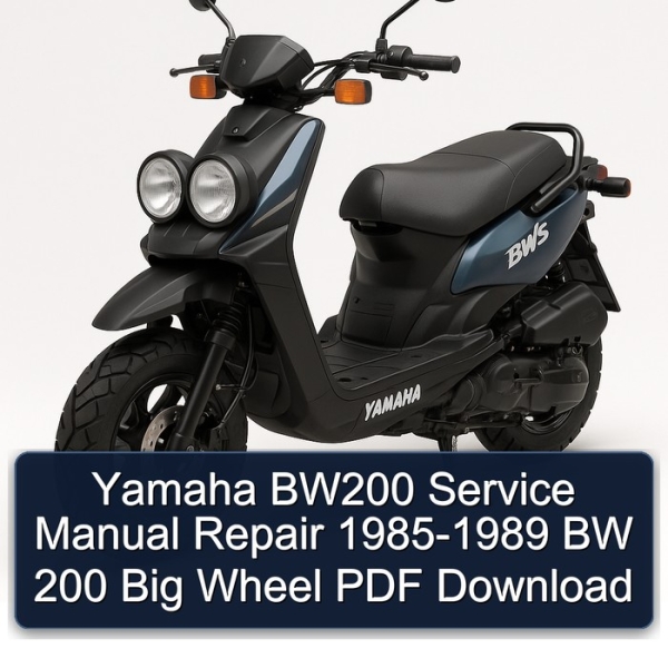 Yamaha BW200 Service Manual Repair 1985-1989 BW 200 Big Wheel PDF Download