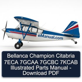 Bellanca Champion Citabria 7ECA 7GCAA 7GCBC 7KCAB Illustrated Parts Manual - Download PDF