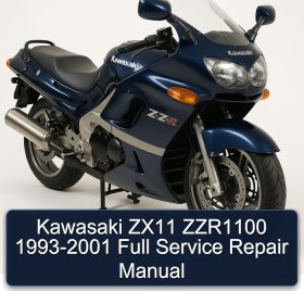 Kawasaki ZX11 ZZR1100 1993-2001 Full Service Repair Manual