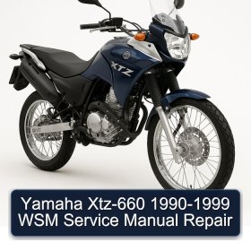 Yamaha Xtz-660 1990-1999 WSM Service Manual Repair