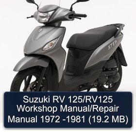 Suzuki RV 125/RV125 Workshop Manual/Repair Manual 1972 -1981 (19.2 MB)