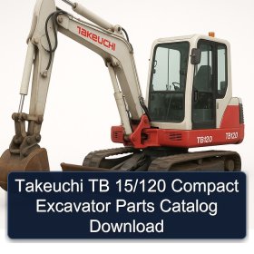 Takeuchi TB 15/120 Compact Excavator Parts Catalog Download
