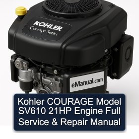 Kohler COURAGE Model SV610 21HP Engine Full Service & Repair Manual