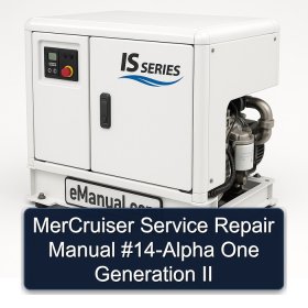 MerCruiser Service Repair Manual #14-Alpha One Generation II