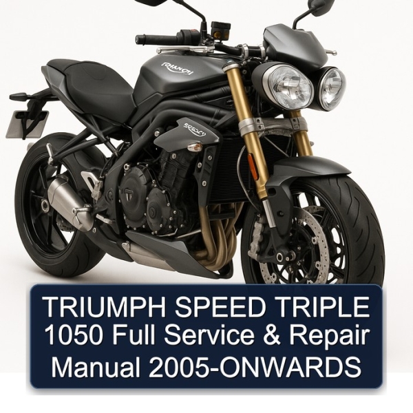 TRIUMPH SPEED TRIPLE 1050 Full Service & Repair Manual 2005-ONWARDS