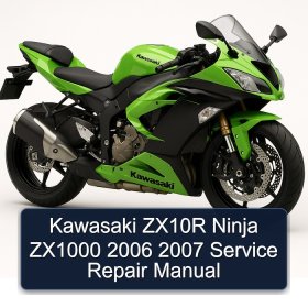 Kawasaki ZX10R Ninja ZX1000 2006 2007 Service Repair Manual