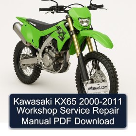 Kawasaki KX65 2000-2011 Workshop Service Repair Manual PDF Download