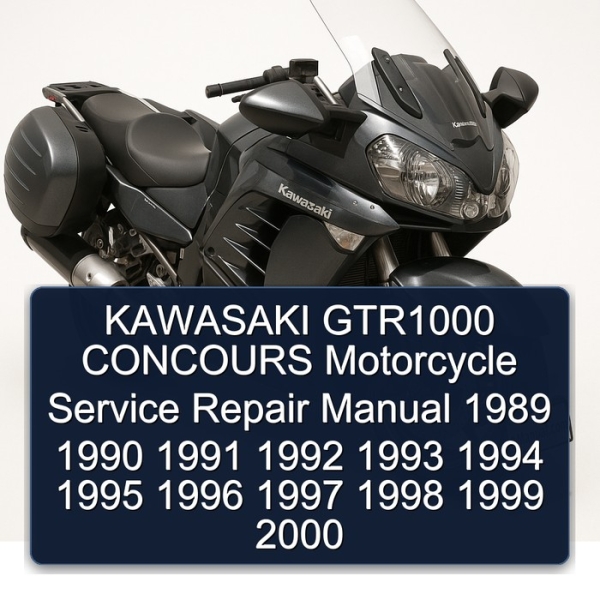 KAWASAKI GTR1000 CONCOURS Motorcycle Service Repair Manual 1989 1990 1991 1992 1993 1994 1995 1996 1997 1998 1999 2000