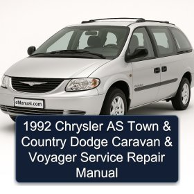 1992 Chrysler AS Town & Country Dodge Caravan & Voyager Service Repair Manual