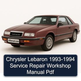 Chrysler Lebaron 1993-1994 Service Repair Workshop Manual Pdf