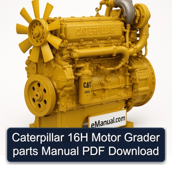 Caterpillar 16H Motor Grader parts Manual PDF Download
