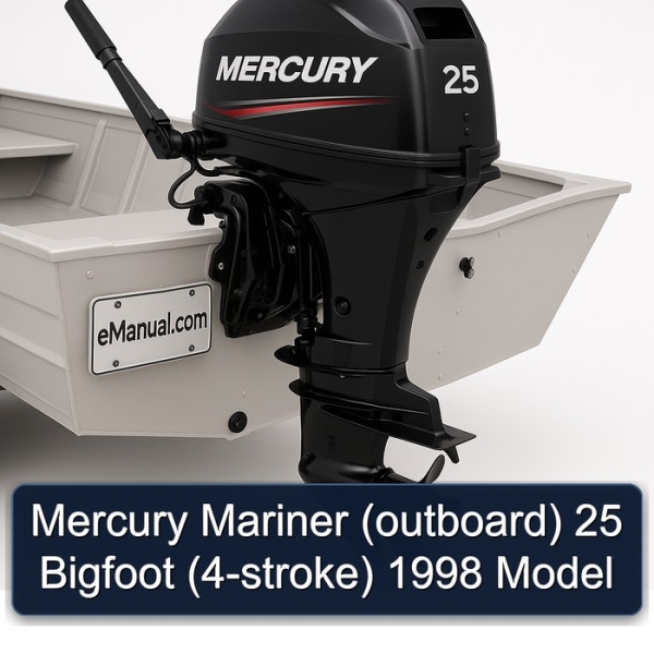Mercury Mariner (outboard) 25 Bigfoot (4-stroke) 1998 Model